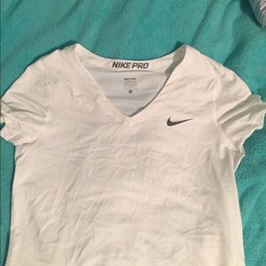 White nike shirt